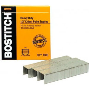 BOSTITCH 1/2" HEAVY DUTY STAPLES 1000 QTY