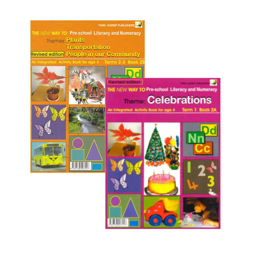 NEW WAY TO PRE-SCHOOL LITERACY & NUMERACY INTEGRATED ACTIVITY BOOKS 2A & 2B (REVISED)