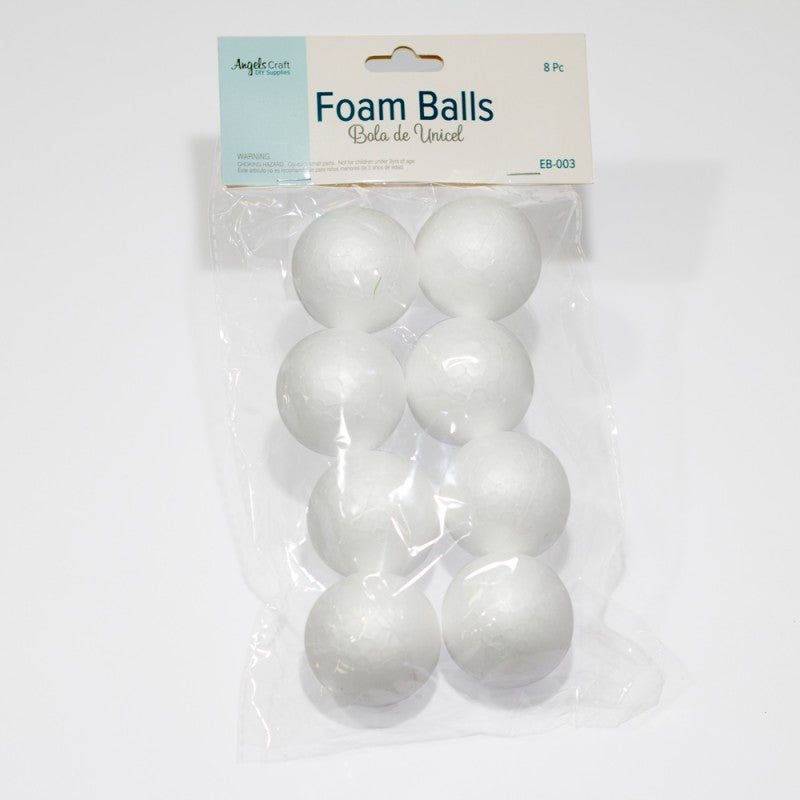 FOAM BALLS 2 PCS (CRAFTMEDLEY) (3.8") (9.6 CM)