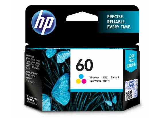 HP 60 INK CARTRIDGE TRI COLOUR
