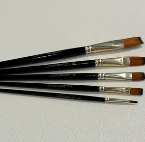 BAZIC PAINT BRUSH SET (5 PC) WATER COLOR AND ACRLIC