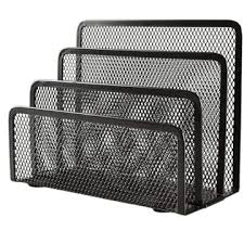 MESH 3-PART DESK ORGANIZER- BLACK