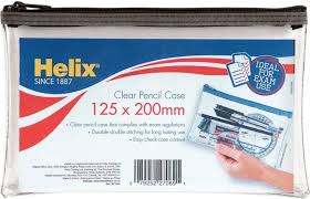 HELIX CLEAR PENCIL CASE 125*200MM
