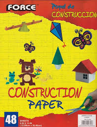 FORCE CONSTRUCTION PAPER 48 SHEETS 9 IN * 12 IN (22.86CM*30.48CM)