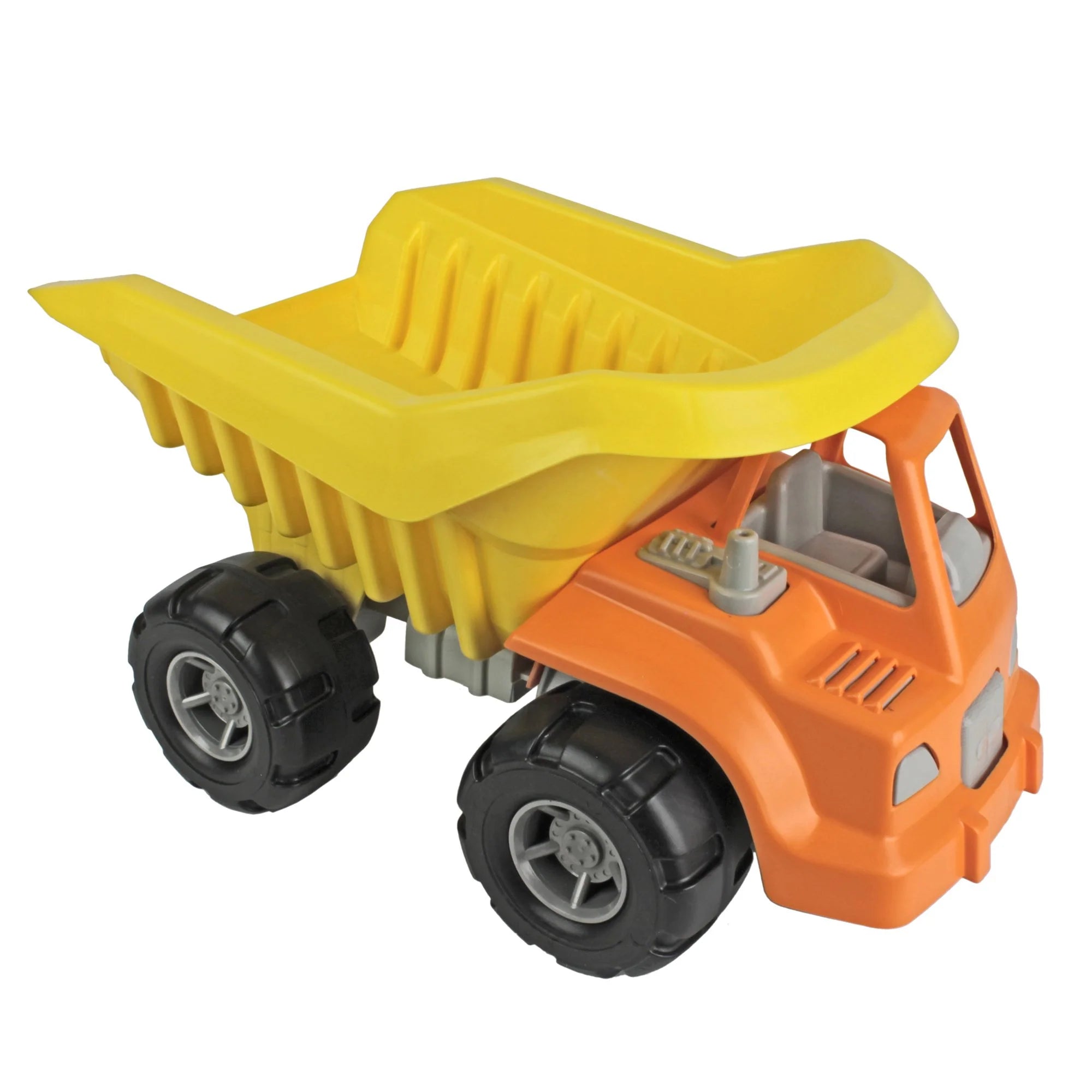 ORANGE & YELLOW DUMP TRUCK