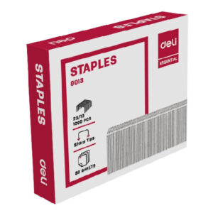 DELI HEAVY DUTY STAPLES NO.0013 23/13 (12X12MM) 1000 QTY (1/2")