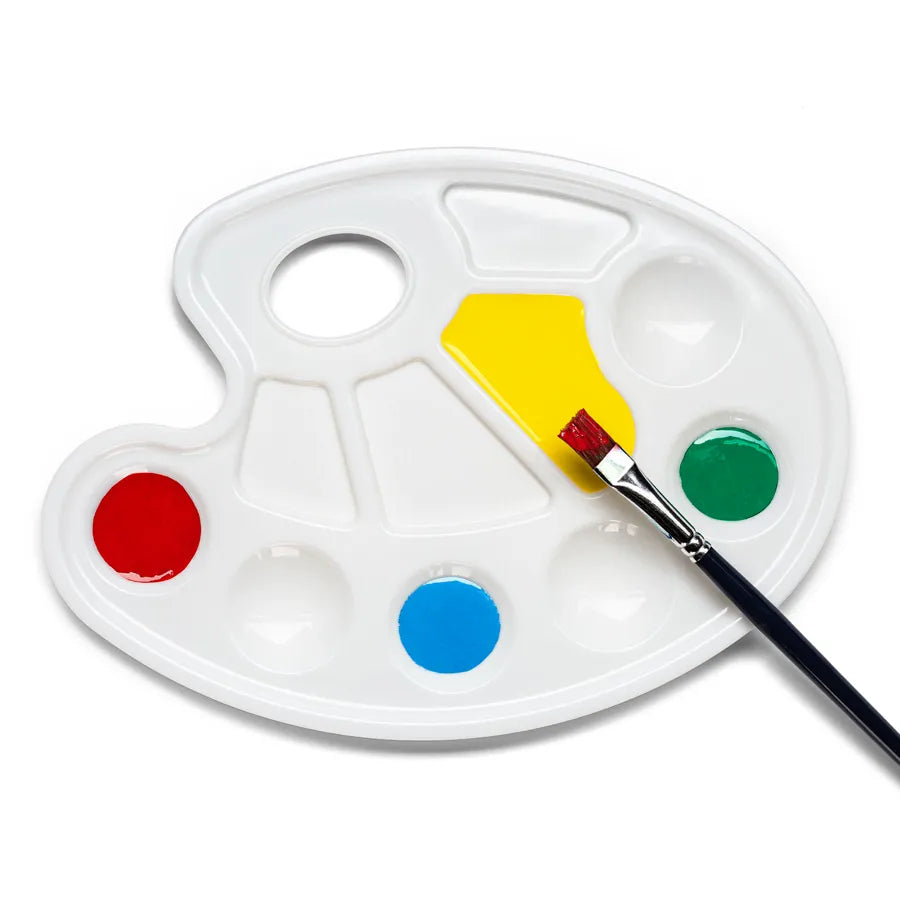 ROUND MIXING PALETTE OVAL