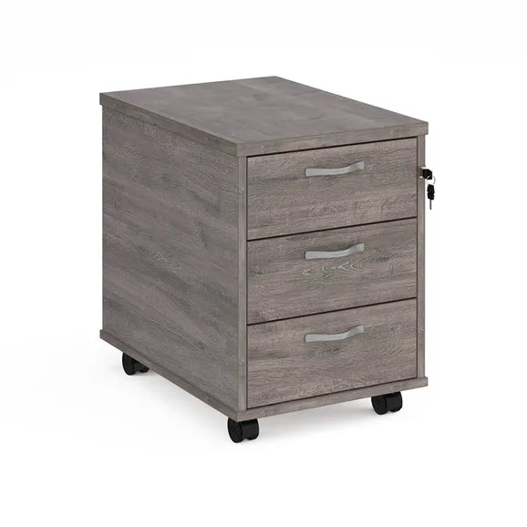 3-DRAWER MOBILE PEDESTAL (GREY)