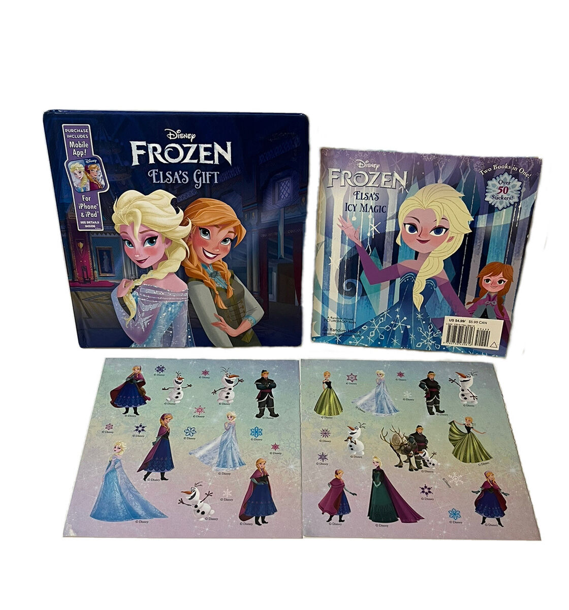 DISNEY FROZEN ANAA'S ACT OF LOVE TWO BOOK IN ONE OVER 50 STICKERS