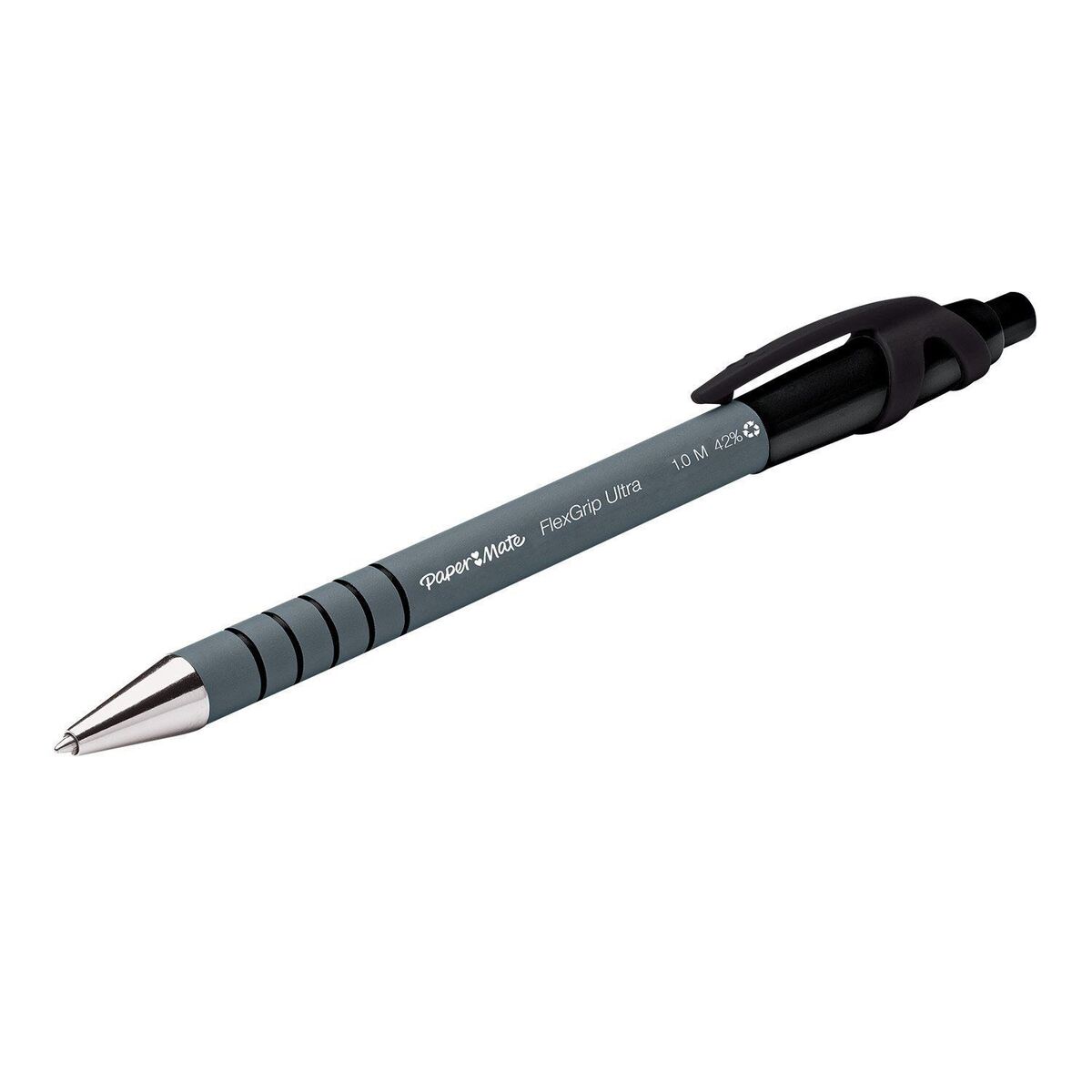 PAPERMATE FLEXGRIP ULTRA RETRACTABLE BALLPOINT PEN FINE BLACK