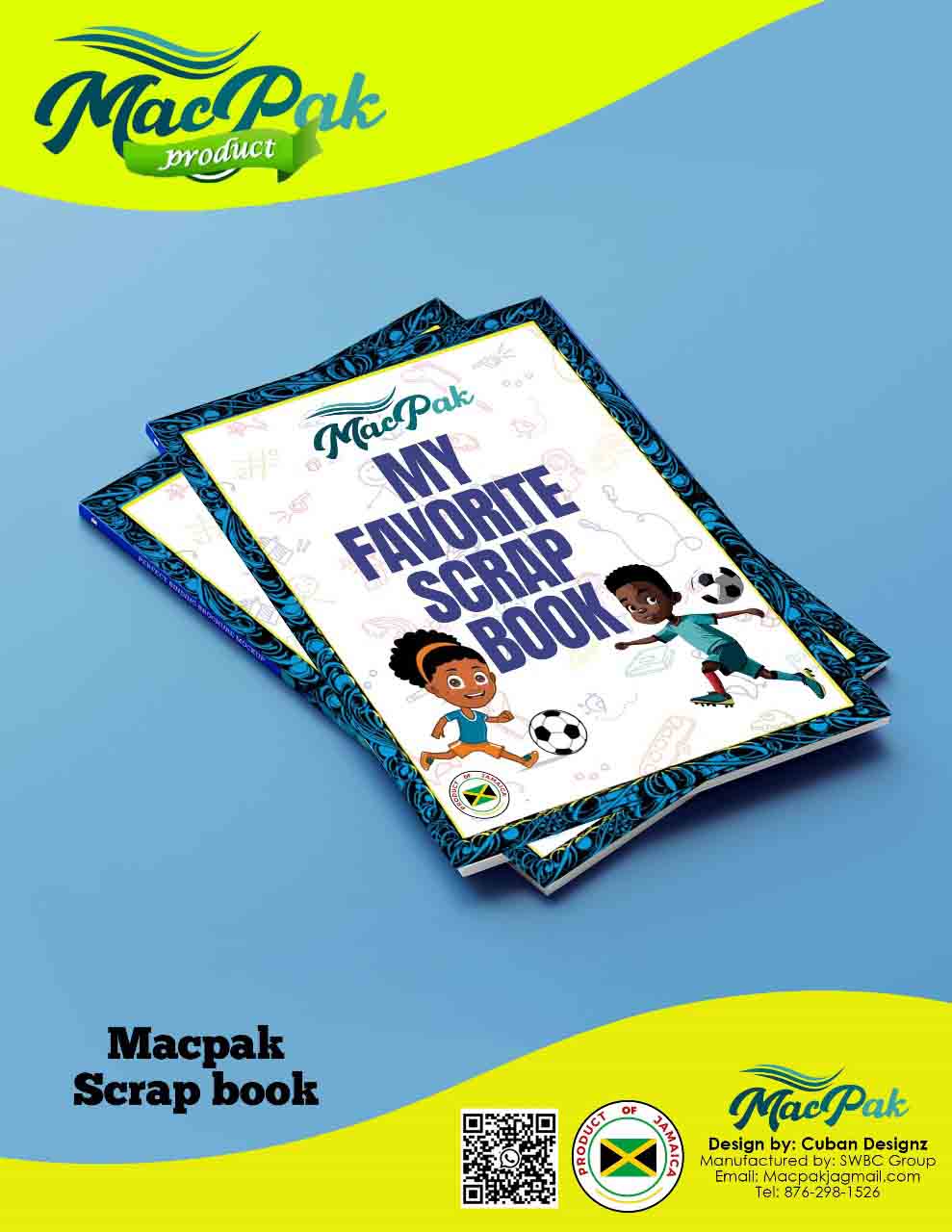 SCRAPBOOK MACPAK-(9 X 12) CARTOON CHARACTER (GIRL&BOY)