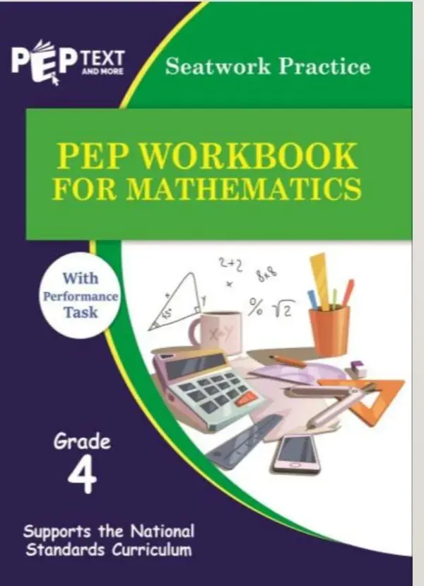 PEP Workbook For Mathematics With Performance Task Grade 4 - SWBC