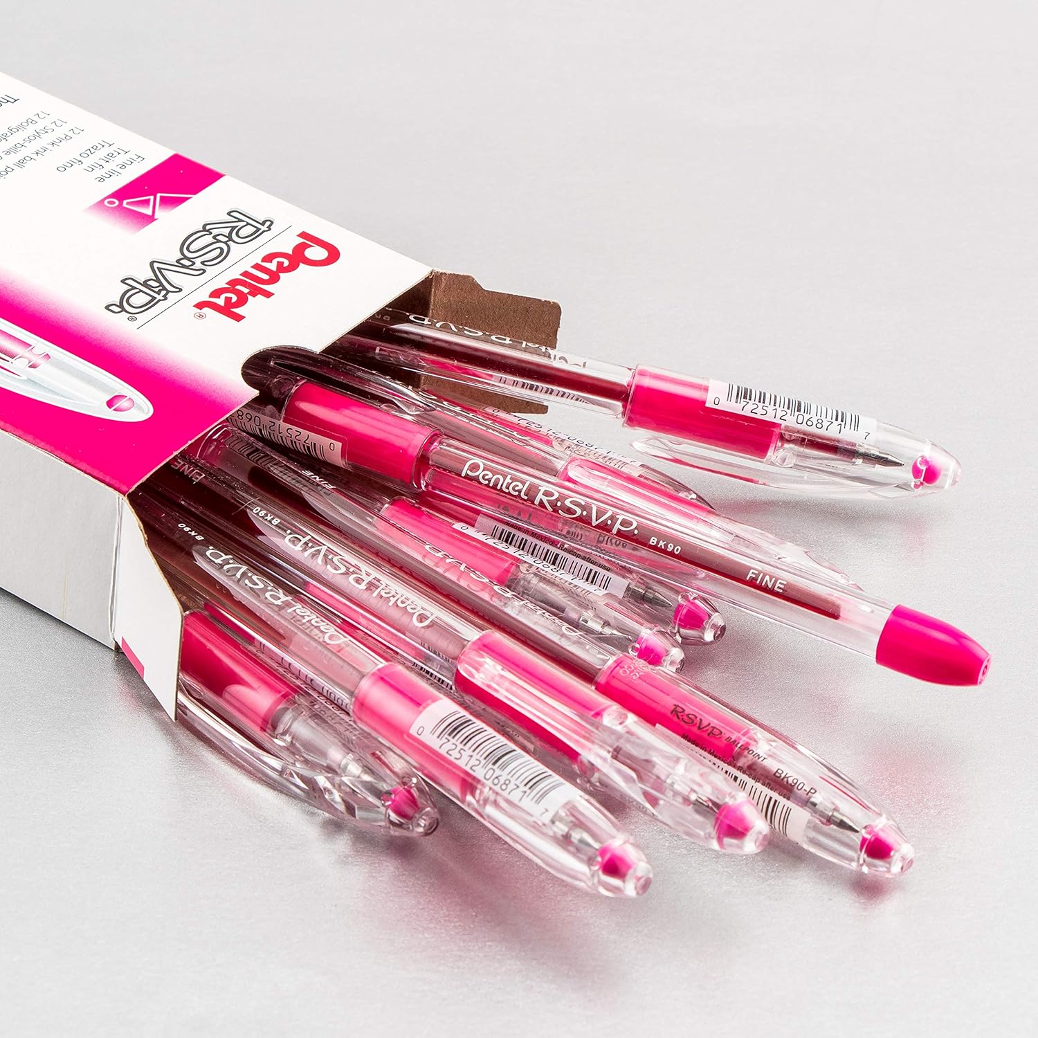 Pentel R.S.V.P. Pen Pink Fine - Image 3