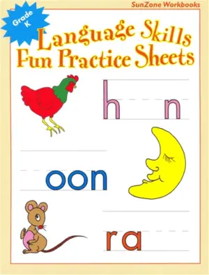 SunZone Workbook: Language Fun Practice Sheets