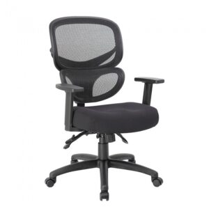CHAIR - MESH W/SEAT SLIDER - BLACK